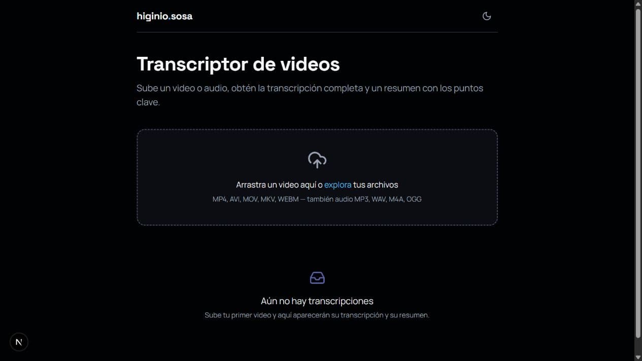 Transcriptor de videos